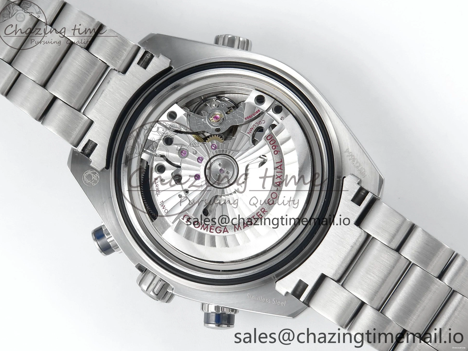 0125 FreshLook Planet Ocean Master Chronometer 600M 45.5mm SS SCF 1:1 Best Edition Black Bezel Black Dial on SS Bracelet A9900 Super Clone 7675